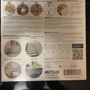 Peel and stick mosaics